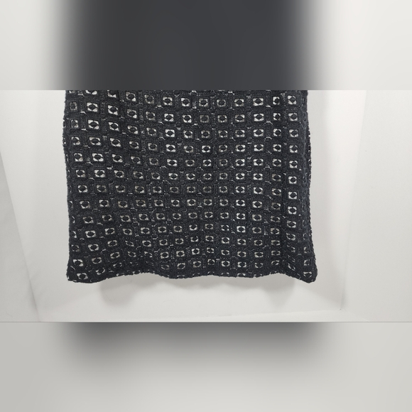 Kate Spade New York Guipure Lace Shift Dress Girl's Size 7 Black White - Picture 3 of 16